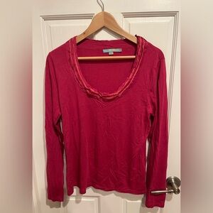 Boden Cranberry Long sleeve Top
